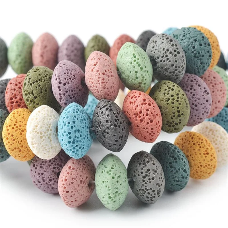 Wheel Shape Colourful Natural Lava Stone Beads Volcanic Rock DIY Aromatherapy Essential Oil Diffuser Round Loose Beads Ball
Wheel Shape Colourful Natural Lava Stone Beads Volcanic Rock DIY Aromatherapy Essential Oil Diffuser Round Loose Beads Ball