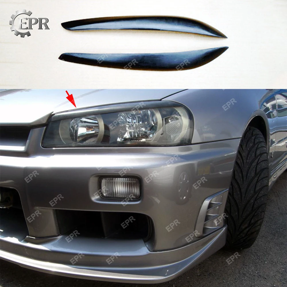 For Nissan Skyline R34 GTR FRP Glass Fiber Eyebrow (Pair) Body Kit Auto Tuning Part For GTR R34 Fiberglass Headlights Eyebrow
For Nissan Skyline R34 GTR FRP Glass Fiber Eyebrow (Pair) Body Kit Auto Tuning Part For GTR R34 Fiberglass Headlights Eyebrow