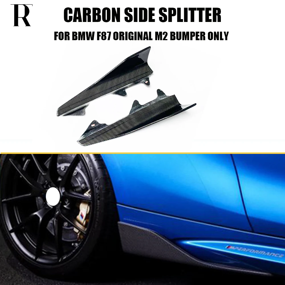 1 Pair M2 Carbon Fiber Side Skirt Cupwings Splitter Apron Flaps for BMW F87 M2 Base Coupe 2016 UP
1 Pair M2 Carbon Fiber Side Skirt Cupwings Splitter Apron Flaps for BMW F87 M2 Base Coupe 2016 UP