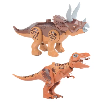 Jurassic Dinosaur world Figures Tyrannosaurs Rex Building Blocks Compatible With Duplo Animals Dinosaur Toys BKX75
Jurassic Dinosaur world Figures Tyrannosaurs Rex Building Blocks Compatible With Duplo Animals Dinosaur Toys BKX75