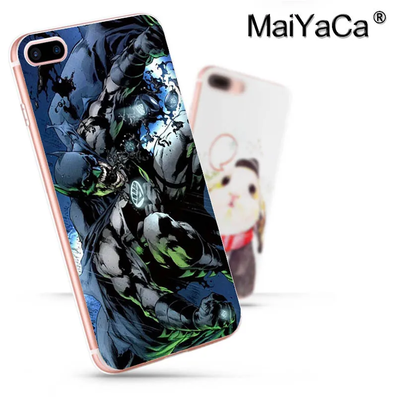 MaiYaCa Justice League Dark Colorful Phone Accessories Case for Apple iPhone 8 7 6 6S Plus X 5 5S SE XS XR XS MAX Mobile Cover