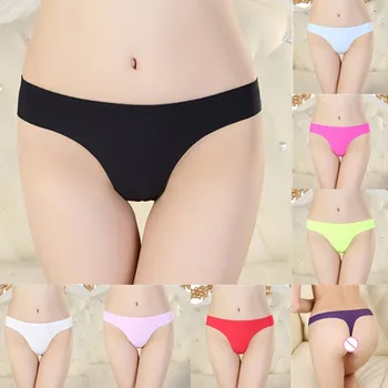 Women Invisible Underwear Thong Cotton Seamless Crotch Soft Comfortable Breathable Glossy one-piece panties #YL
Women Invisible Underwear Thong Cotton Seamless Crotch Soft Comfortable Breathable Glossy one-piece panties #YL