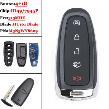 (1PCS )5btn Smart Remote Car Key 315MHZ For Ford Edge Escape Explore Expedition Flex Focus Taurus 2011-2018 with 46 M3N5WY8609 N
(1PCS )5btn Smart Remote Car Key 315MHZ For Ford Edge Escape Explore Expedition Flex Focus Taurus 2011-2018 with 46 M3N5WY8609 N
