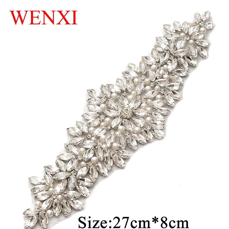 WENXI 1PCS Handmade Rhinestones Appliques Sewing On For Wedding Dress Belt Rose Gold Clear Crystal Rhinestones Accessory WX825
WENXI 1PCS Handmade Rhinestones Appliques Sewing On For Wedding Dress Belt Rose Gold Clear Crystal Rhinestones Accessory WX825