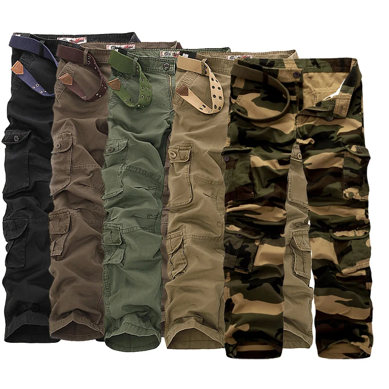 Модные Военные штаны-карго мужские Свободные мешковатые тактические брюки Oustdoor