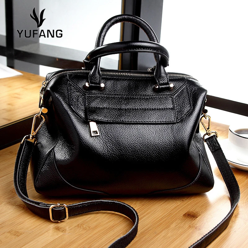 YUFANG High Quality Genuine Leather Handbag Women Bag Fashion Tote Bag Real Cowksin Female Shoulder Bags Big Lady Messenger Bag
YUFANG High Quality Genuine Leather Handbag Women Bag Fashion Tote Bag Real Cowksin Female Shoulder Bags Big Lady Messenger Bag