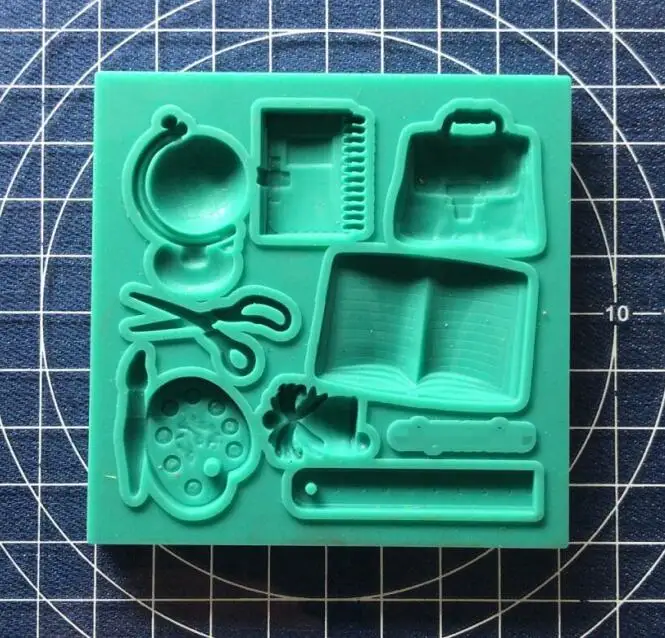 Cake Tool 1 Pc School Bag Book Scissor Drawing Pen Bell Globe Silicone Mold Chocolate Fondant Tool Sugarcraft Mould DIY
Cake Tool 1 Pc School Bag Book Scissor Drawing Pen Bell Globe Silicone Mold Chocolate Fondant Tool Sugarcraft Mould DIY