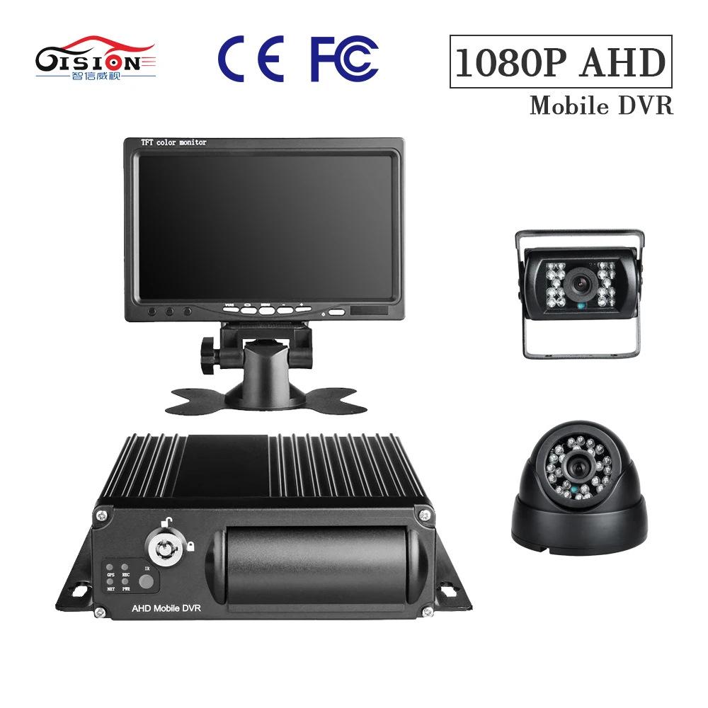 GISION 7 Inch Rear View Car Monitor 4CH SD Mobile Video Recorder Kits Playback I/O Alarm Cycling Record+2Pcs Security Cameras
GISION 7 Inch Rear View Car Monitor 4CH SD Mobile Video Recorder Kits Playback I/O Alarm Cycling Record+2Pcs Security Cameras
