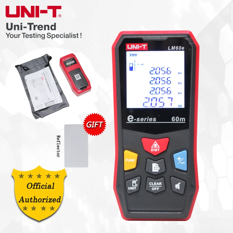 UNI-T LM45e/LM60e Laser Distance Meter; laser electronic ruler / tool measuring room / area / volume measurement / data storage
UNI-T LM45e/LM60e Laser Distance Meter; laser electronic ruler / tool measuring room / area / volume measurement / data storage