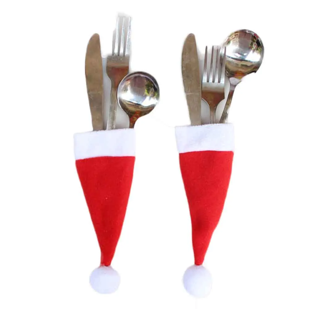 15#Christmas Caps Cutlery Holder Fork Spoon Pocket Christmas Decor Bag Kitchen Tableware Holder Bag Gift 2019
15#Christmas Caps Cutlery Holder Fork Spoon Pocket Christmas Decor Bag Kitchen Tableware Holder Bag Gift 2019