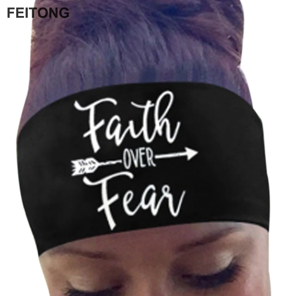 Ladies Letter Sports Yoga Sweatband Gym Stretch Headband Hair Band Faith Over Fear Letter print Headband dropship #PY25
Ladies Letter Sports Yoga Sweatband Gym Stretch Headband Hair Band Faith Over Fear Letter print Headband dropship #PY25