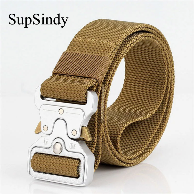SupSindy men's canvas belt Metal insert buckle military nylon Training belt Army tactical belts for Men Best quality male strap
SupSindy men's canvas belt Metal insert buckle military nylon Training belt Army tactical belts for Men Best quality male strap