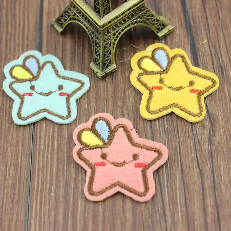 Three kinds optional stars patches patch clothing embroidery iron on iron patches sewing accessories clothes badge 3pcs
Three kinds optional stars patches patch clothing embroidery iron on iron patches sewing accessories clothes badge 3pcs