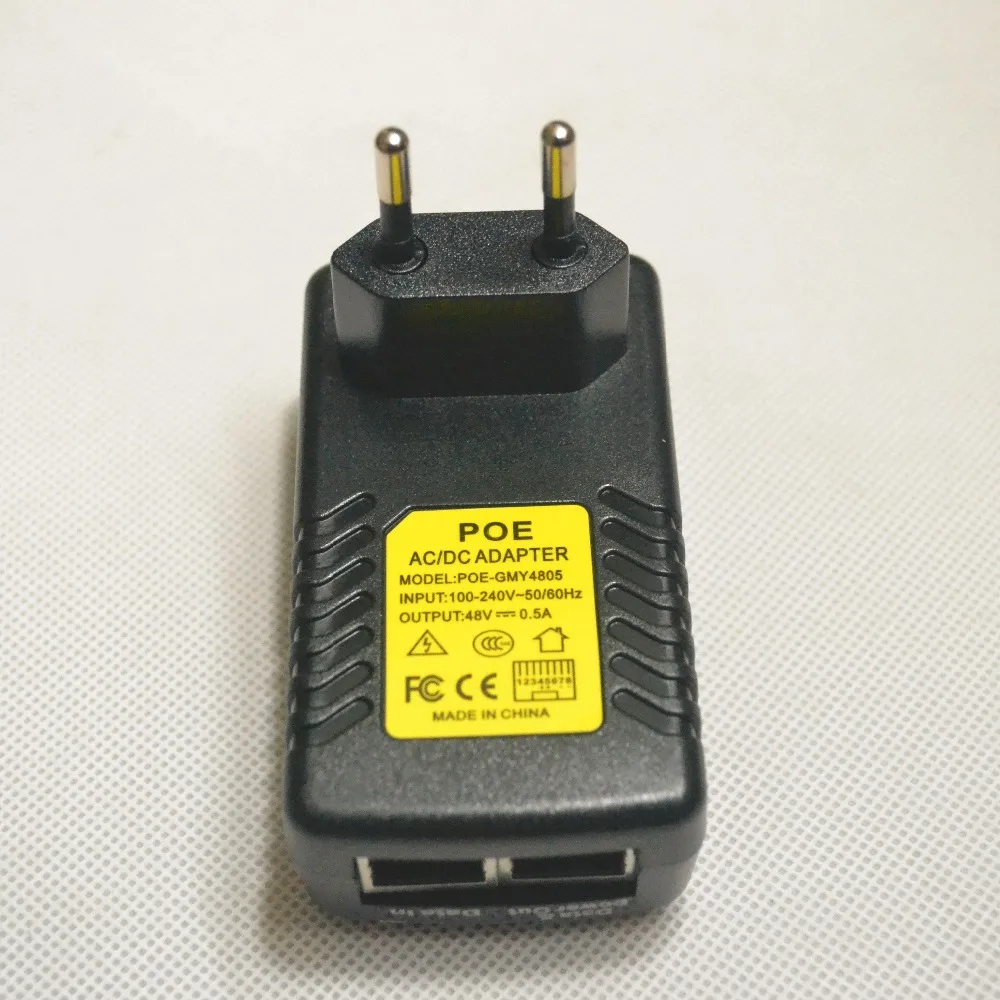 Инжектор POE 48V 0.5A питания poe адаптер Форсунка для IP системах видеонаблюдения
