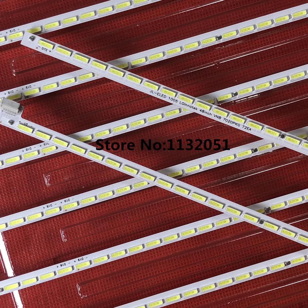 606mm LED Backlight strip 72 Lamp For LGlnnotek 48"TV VNB 7020PKG 72EA REV0.2 VE STEL VES480UNVS-M01 VES480UNVS-3D-M01
606mm LED Backlight strip 72 Lamp For LGlnnotek 48"TV VNB 7020PKG 72EA REV0.2 VE STEL VES480UNVS-M01 VES480UNVS-3D-M01