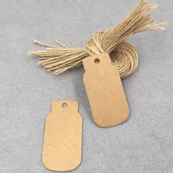 100 pcs +100 pcs strings DIY Drift bottle Shape Kraft Gift tag for Birthday Wedding Party Paper Tag Price Label Hang Tag 5x2.5cm
100 pcs +100 pcs strings DIY Drift bottle Shape Kraft Gift tag for Birthday Wedding Party Paper Tag Price Label Hang Tag 5x2.5cm