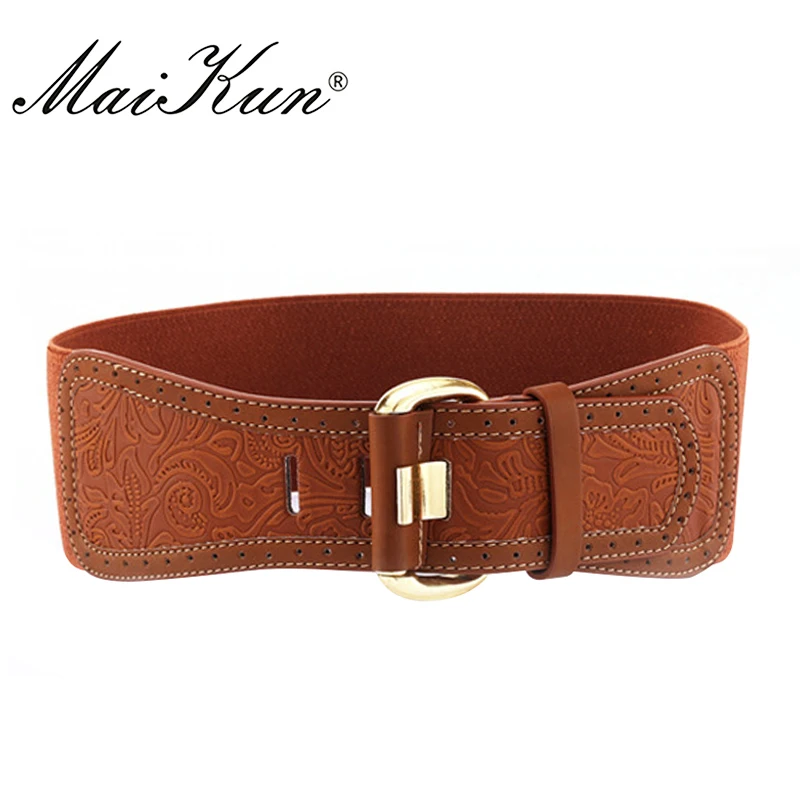 European Fashion PU Leather Wide Women Belt Carving Elasticity Belts For Women Cummerbunds Woman Belt For Dresses 2 Colors
European Fashion PU Leather Wide Women Belt Carving Elasticity Belts For Women Cummerbunds Woman Belt For Dresses 2 Colors