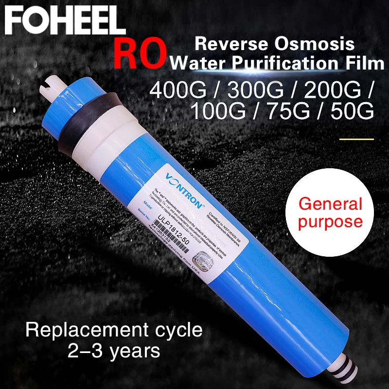 FOHEEL 50/75/100/200/300/400 GPD Reverse Osmosis RO Membrane For 5 stage water filter purifier treatment reverse osmosis system
FOHEEL 50/75/100/200/300/400 GPD Reverse Osmosis RO Membrane For 5 stage water filter purifier treatment reverse osmosis system
