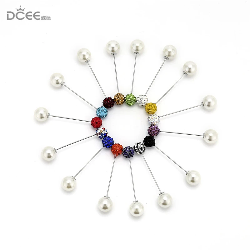 12pcs/lot Simulated Pearl Brooch Pin with crystal ball Decoration Buckle Pin Jewelry Brooches For Men Women mix colors hijab pin
12pcs/lot Simulated Pearl Brooch Pin with crystal ball Decoration Buckle Pin Jewelry Brooches For Men Women mix colors hijab pin