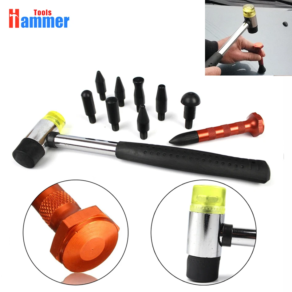 Paintless Dent Repair Hail Removal Tools Kit Tap Down Pen with 9 Heads PDR KING Tools Set Wholesale price PDR KING tools kit
Paintless Dent Repair Hail Removal Tools Kit Tap Down Pen with 9 Heads PDR KING Tools Set Wholesale price PDR KING tools kit
