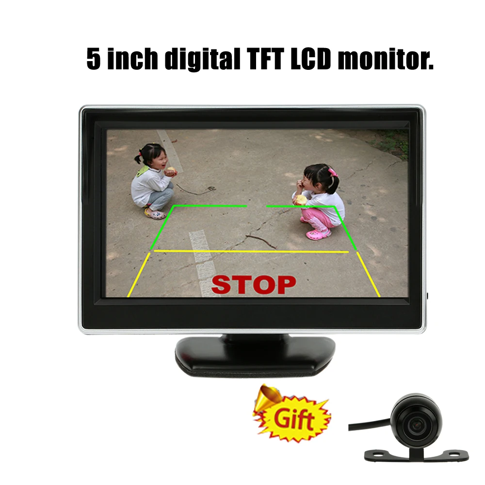 5 Inch Auto Parking System Display HD Car Rearview Mirror Monitor with Rear View Camera Support VCD DVD GPS with 2 Video Inputs
5 Inch Auto Parking System Display HD Car Rearview Mirror Monitor with Rear View Camera Support VCD DVD GPS with 2 Video Inputs