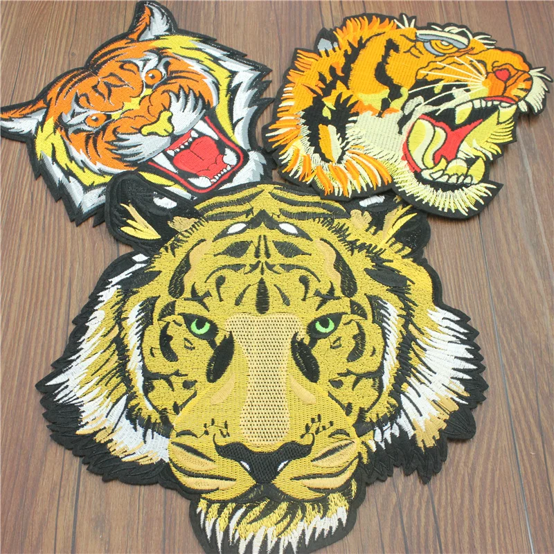 Three kinds optional tiger big patches patch clothing embroidery iron on iron patches sewing accessories clothes badge 1pcs
Three kinds optional tiger big patches patch clothing embroidery iron on iron patches sewing accessories clothes badge 1pcs