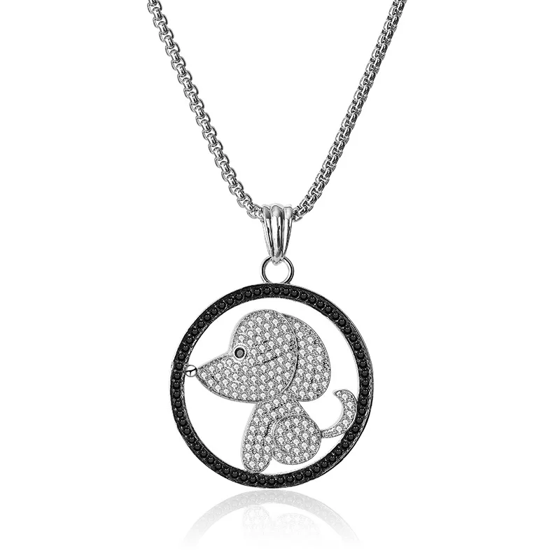 Hip Hop Micro Paved AAA Cubic Zirconia Bling Ice Out Cute Snoopy Pet Dog Pendants Necklace for Men Women Jewelry Silver
Hip Hop Micro Paved AAA Cubic Zirconia Bling Ice Out Cute Snoopy Pet Dog Pendants Necklace for Men Women Jewelry Silver