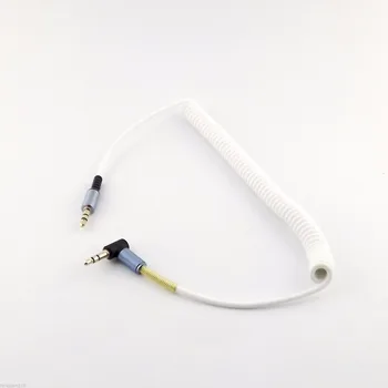 1pc White/Red 3.5mm 1/8" Male Stereo TRS Right Angle to Male Aux Audio Coiled Cable 5Ft
1pc White/Red 3.5mm 1/8" Male Stereo TRS Right Angle to Male Aux Audio Coiled Cable 5Ft