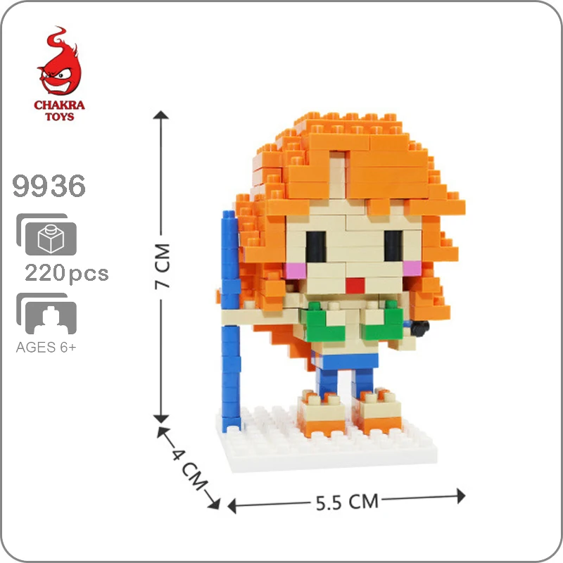 CHAKRA 9936 Anime One Piece Nami Girl Pirate 3D Model DIY Micro Small Blocks Brick Diamond Mini Building Toy for Children no Box
CHAKRA 9936 Anime One Piece Nami Girl Pirate 3D Model DIY Micro Small Blocks Brick Diamond Mini Building Toy for Children no Box