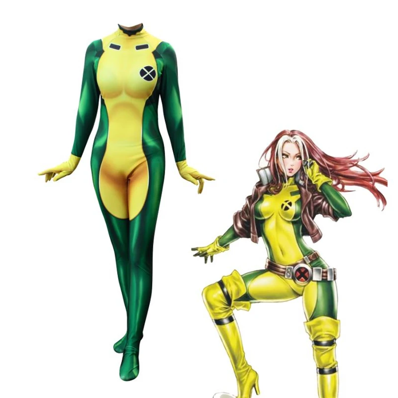 Movie X-Men New Rogue Cosplay Costumes Anna Marie Gambit lycra Spandex Zentai Bodysuit Jumpsuits Fancy ball Dress Women Girls
Movie X-Men New Rogue Cosplay Costumes Anna Marie Gambit lycra Spandex Zentai Bodysuit Jumpsuits Fancy ball Dress Women Girls