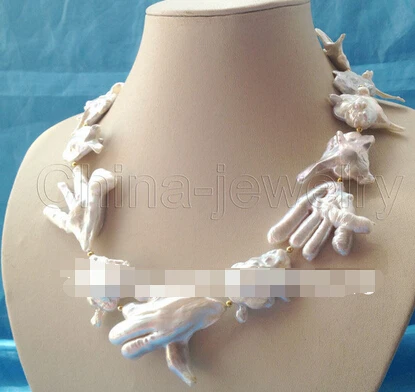 Free shipping >>@ 1327 ONLY 20" 51mm white Reborn Keshi baroque freshwater pearl necklace
Free shipping >>@ 1327 ONLY 20" 51mm white Reborn Keshi baroque freshwater pearl necklace