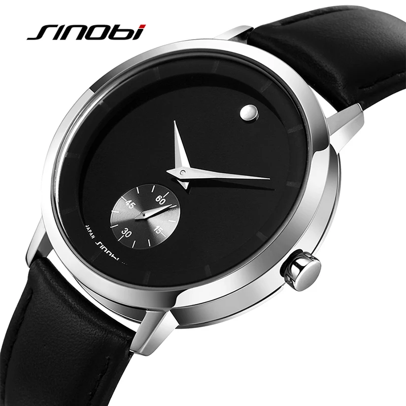 SINOBI Fashion Men's Wrist Watches 5Bar Waterproof Leather Watchband Luxury Brand Males Geneva Quartz Clock Montres Hommes 2017
SINOBI Fashion Men's Wrist Watches 5Bar Waterproof Leather Watchband Luxury Brand Males Geneva Quartz Clock Montres Hommes 2017