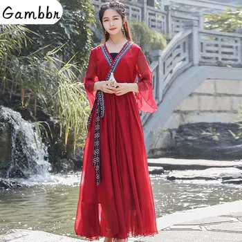 Traditional Chinese Clothing Hanfu Dress Red Vintage Elegant Ancient Folk Dance Costumes Daily Tunic Chiffon Fairy Long Dresses
Traditional Chinese Clothing Hanfu Dress Red Vintage Elegant Ancient Folk Dance Costumes Daily Tunic Chiffon Fairy Long Dresses