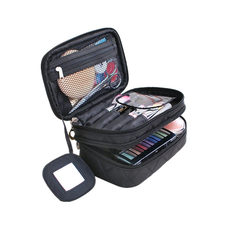 Diamond Lattice Double Layer Cosmetic Bags With Mirror Travel Functional Makeup Pouch Toiletry Case Box Organizer Accessories
Diamond Lattice Double Layer Cosmetic Bags With Mirror Travel Functional Makeup Pouch Toiletry Case Box Organizer Accessories