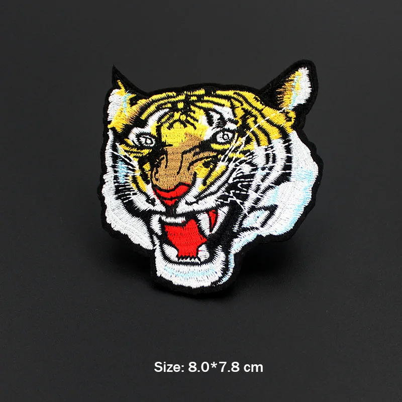 Cool Beast Tiger Clothes Patches Iron on Embroidery Cropped Stickers Applique for Jacket Backpack Animal Badges
Cool Beast Tiger Clothes Patches Iron on Embroidery Cropped Stickers Applique for Jacket Backpack Animal Badges