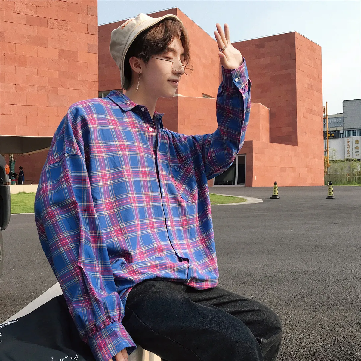 Fashion Casual Men's Shirt Spring And Autumn New S-2XL Plaid Loose Shirt Jacket Blue Yellow Personality Youth Popular
Fashion Casual Men's Shirt Spring And Autumn New S-2XL Plaid Loose Shirt Jacket Blue Yellow Personality Youth Popular