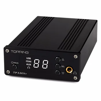 NEW TOPPING TP32EX+ Portable Digital HiFi Power USB DAC Decoder Audio Amplifier Audio Preamplifier 75W * 2 Headphone output
NEW TOPPING TP32EX+ Portable Digital HiFi Power USB DAC Decoder Audio Amplifier Audio Preamplifier 75W * 2 Headphone output