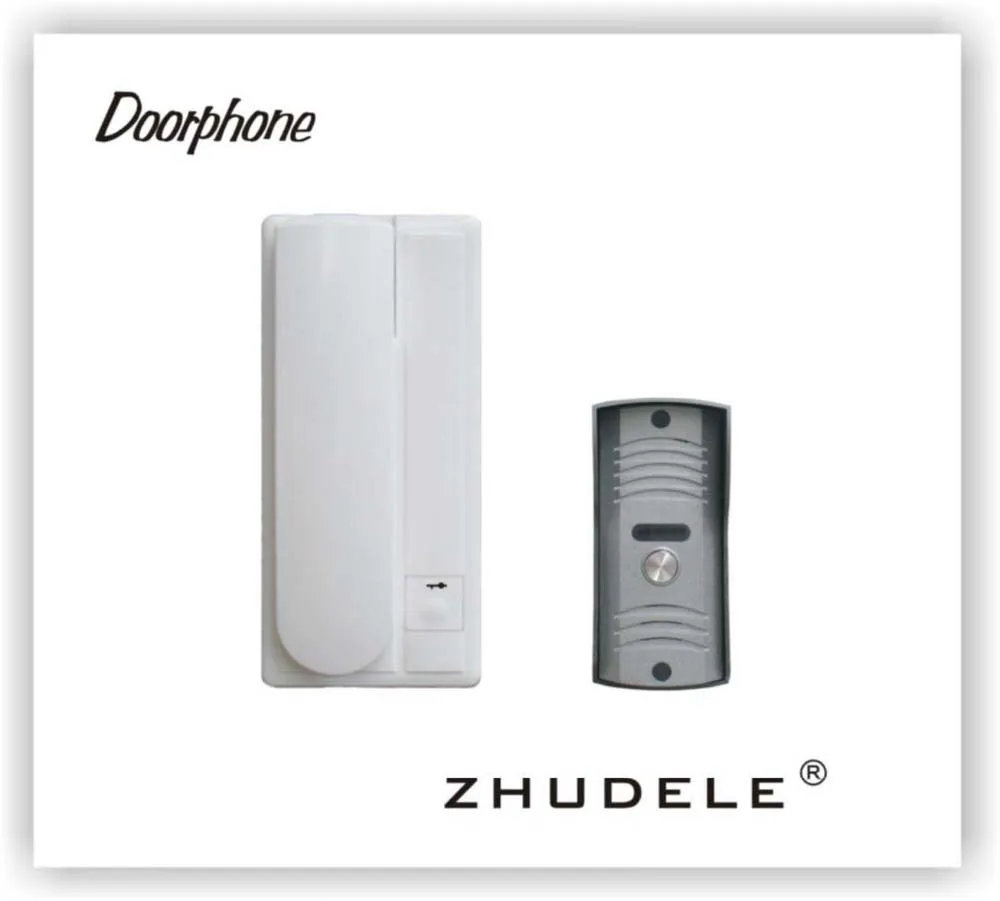 ZHUDELE New Arrival Intercom Home Interphone Audio Doorbell /Audio Doorphone System w/t unlocking/2-way intercom functions
ZHUDELE New Arrival Intercom Home Interphone Audio Doorbell /Audio Doorphone System w/t unlocking/2-way intercom functions