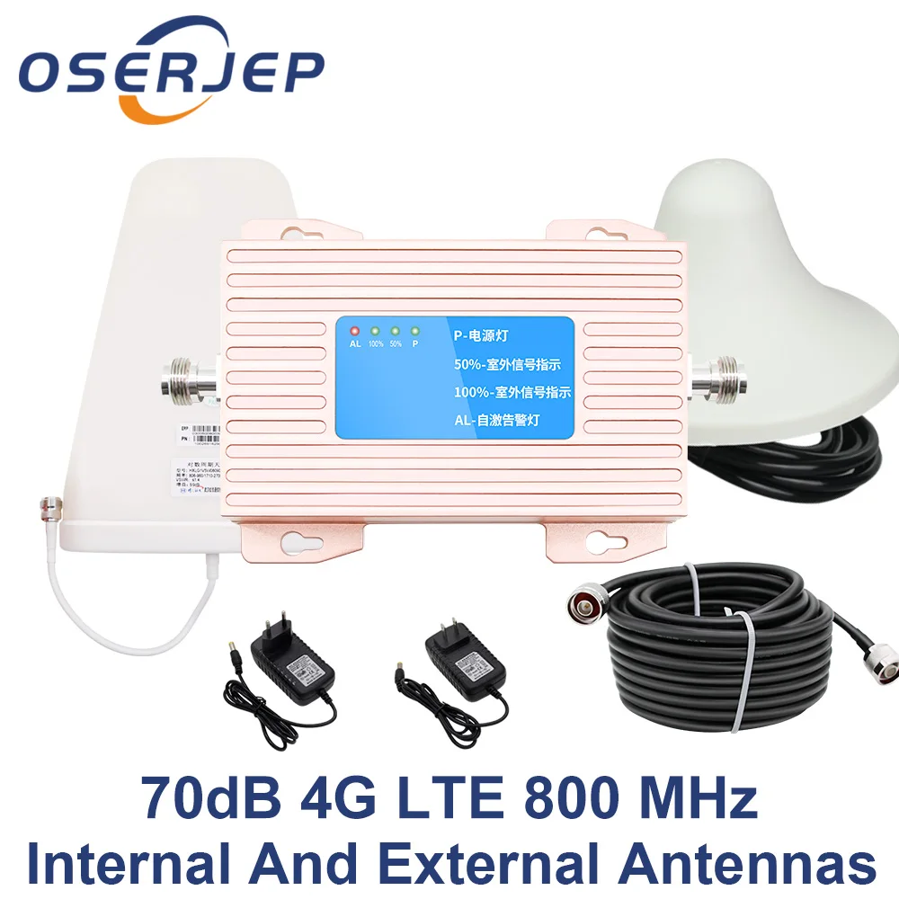 Band 20 4G Amplifier LTE 800 DD Europe Mobile Phone Signal 70dB Cell Phone Amplifier 4g Lte 800mhz Repeater+LPDA Antenna
Band 20 4G Amplifier LTE 800 DD Europe Mobile Phone Signal 70dB Cell Phone Amplifier 4g Lte 800mhz Repeater+LPDA Antenna