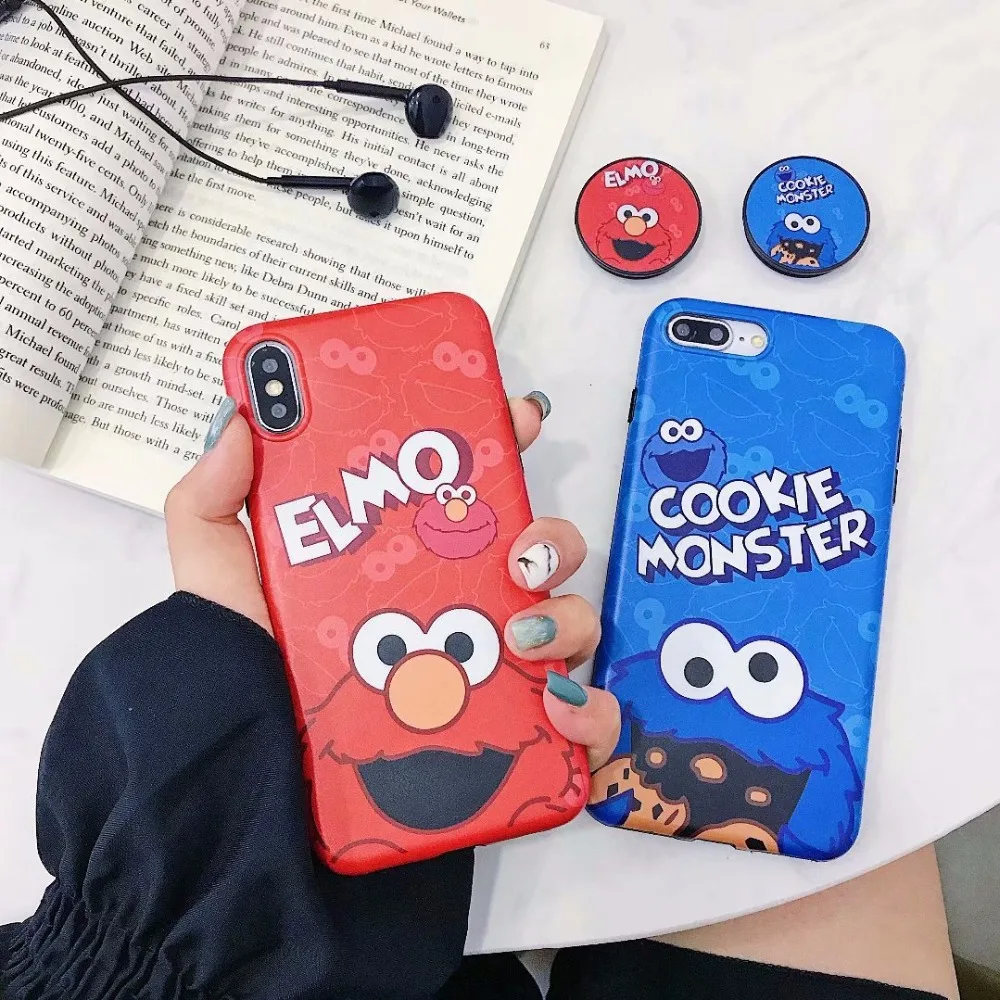 Cute Cartoon Sesame Street Cookie Elmo Phone Case For iPhone X XS Max XR Couple Soft Silicon Covers For iPhone 6 6s Puls 7 8Plus
Cute Cartoon Sesame Street Cookie Elmo Phone Case For iPhone X XS Max XR Couple Soft Silicon Covers For iPhone 6 6s Puls 7 8Plus