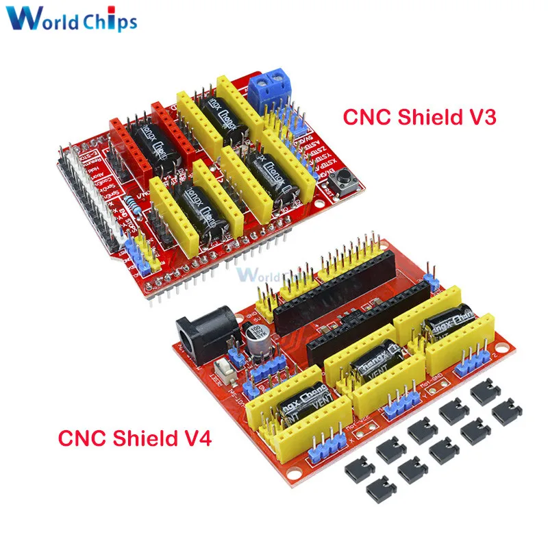 

CNC Shield V4 shield v3 V2 Engraving Machine / 3D Printer / A4988 Driver Expansion Board for arduino CNC Shield V2/V3/V4 Diy Kit
