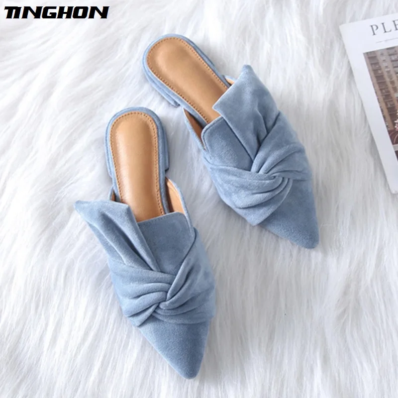 TINGHON Elegant Pointed Toe Flat Shoes Women Blue Bowtie Women Flats Fashion Slip on Ladies Shoes Women 41 Size
TINGHON Elegant Pointed Toe Flat Shoes Women Blue Bowtie Women Flats Fashion Slip on Ladies Shoes Women 41 Size