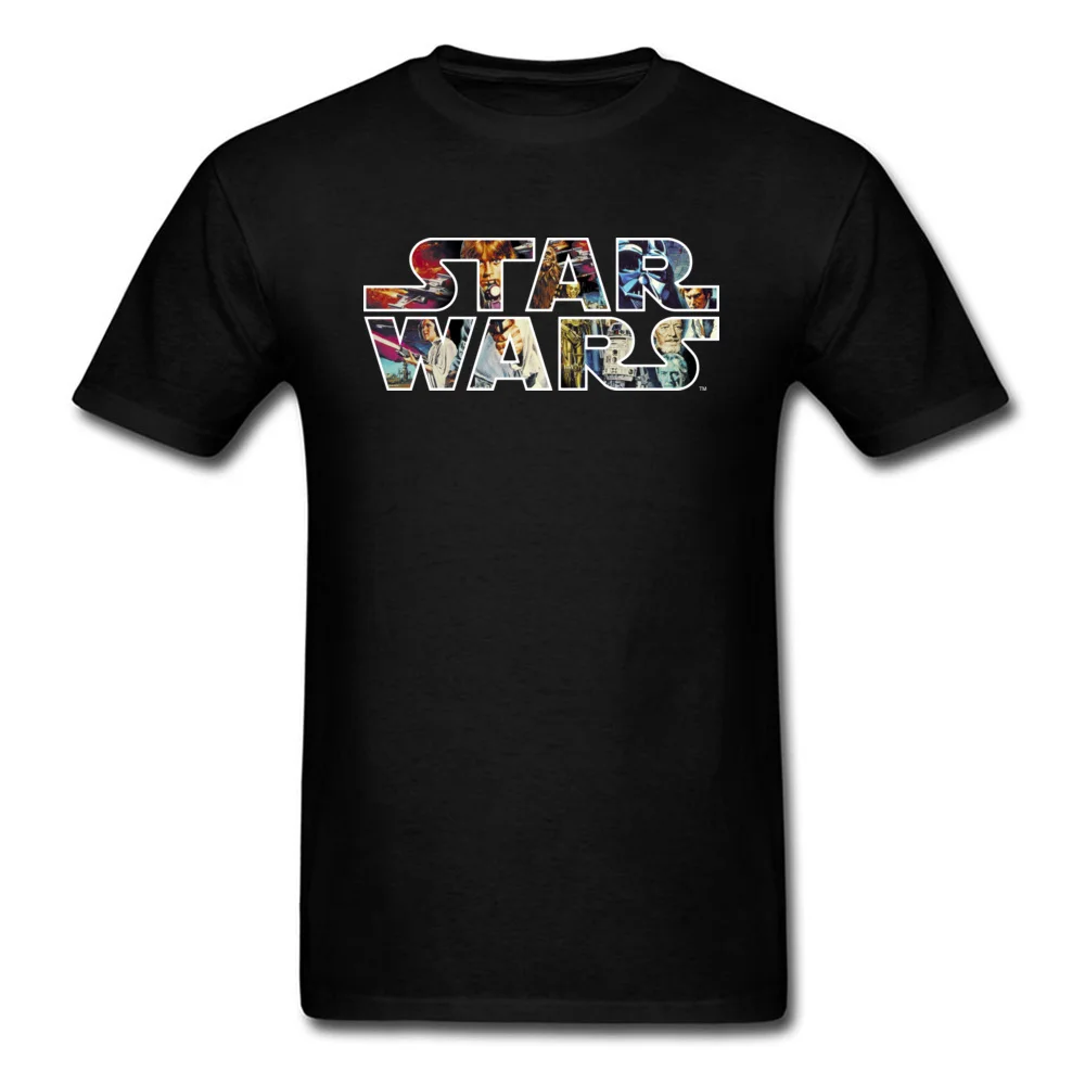 Star Wars Tshirt Character Logo T-shirt Men Letter Tops Funky Black T Shirts Short Sleeve Cotton Clothing Darth Vader Tees |