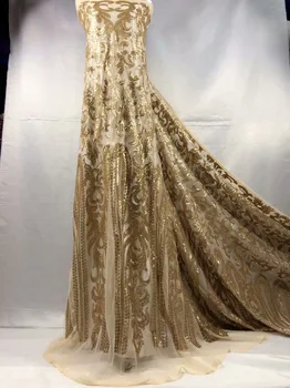 Free Shipping by DHL! 2019 High quality guipure lace sequence lace sequin embroidery tulle lace fabric for women dress Gold
Free Shipping by DHL! 2019 High quality guipure lace sequence lace sequin embroidery tulle lace fabric for women dress Gold