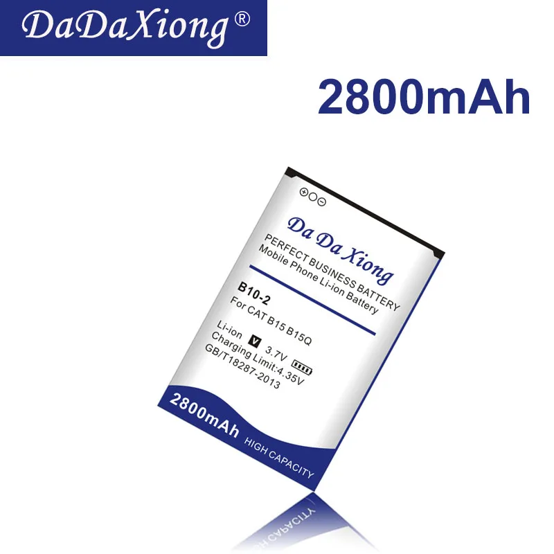 2019 Da Da Xiong Original New High Quality 2800Mah B10-2 battery for CAT B15 B15Q B15Q AM Mobile Phone
2019 Da Da Xiong Original New High Quality 2800Mah B10-2 battery for CAT B15 B15Q B15Q AM Mobile Phone