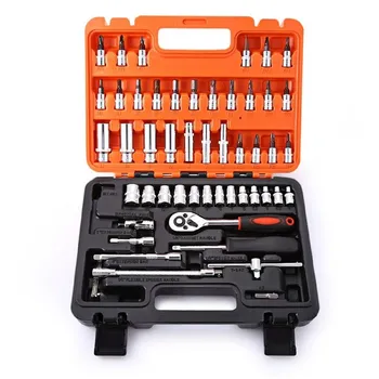 53pcs1/4-Inch Drive Socket Set, 53pcs1/4-Inch Car Repair Tool Ratchet Wrench Drive Socket Set Socket Wrench Set
53pcs1/4-Inch Drive Socket Set, 53pcs1/4-Inch Car Repair Tool Ratchet Wrench Drive Socket Set Socket Wrench Set