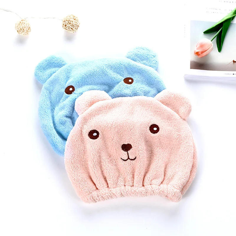 High Quality Microfiber Dry Hair Towel Quick Drying Cute Bear Pattern Lady Bath Towel For Adults Soft Shower Cap Hat
High Quality Microfiber Dry Hair Towel Quick Drying Cute Bear Pattern Lady Bath Towel For Adults Soft Shower Cap Hat