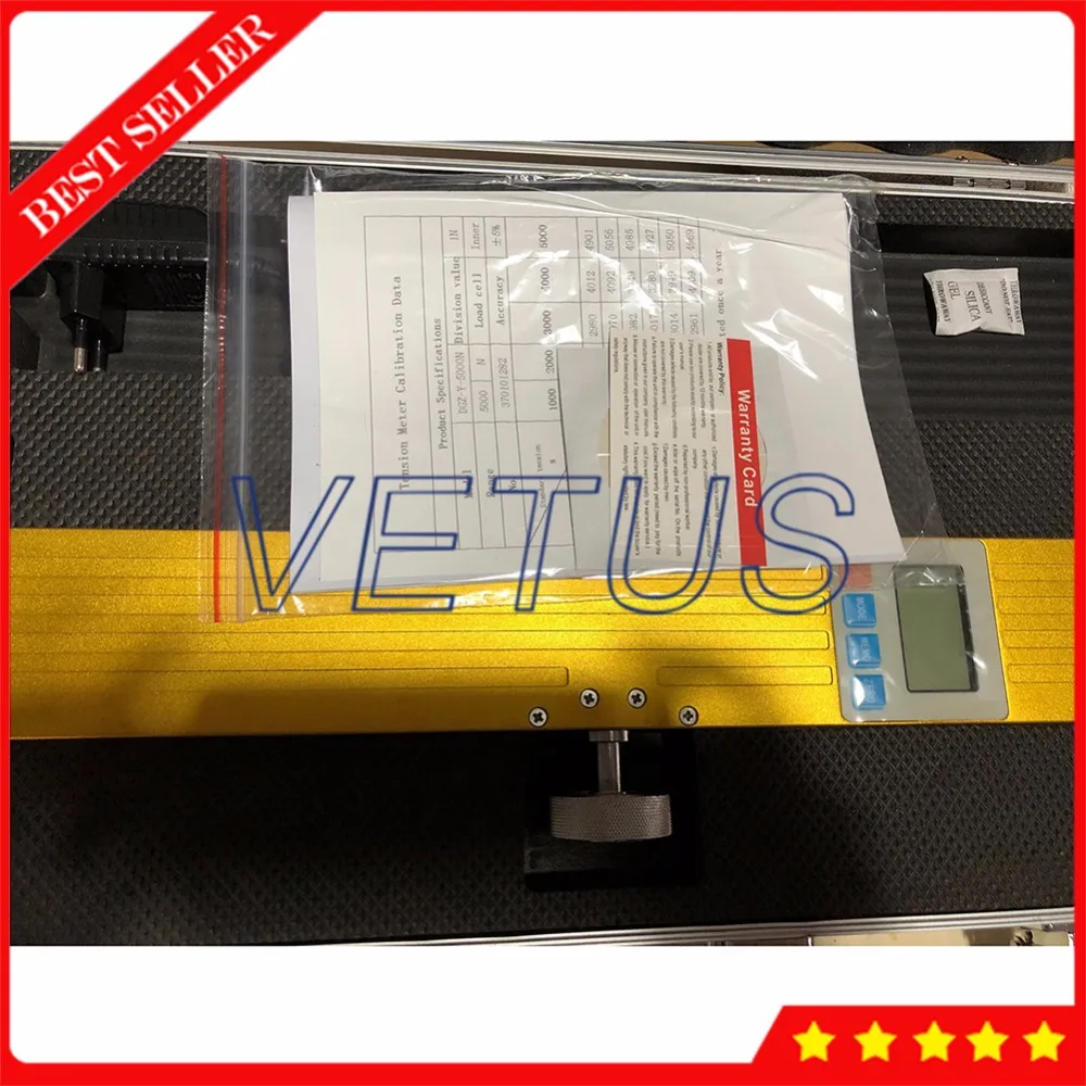 DGZ-Y-5000 Elevator Rope Tension Meter with 5000N Tensiometer Testing Equipment Measuring Gauge 383 Tester Sets Data Hold
DGZ-Y-5000 Elevator Rope Tension Meter with 5000N Tensiometer Testing Equipment Measuring Gauge 383 Tester Sets Data Hold