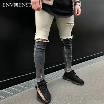 Envmenst Brand Clothing Fashion Black&White Patchwork Men's Skinny Jeans Casual Ripped Street Biker's Hip Hop Denim Pants
Envmenst Brand Clothing Fashion Black&White Patchwork Men's Skinny Jeans Casual Ripped Street Biker's Hip Hop Denim Pants