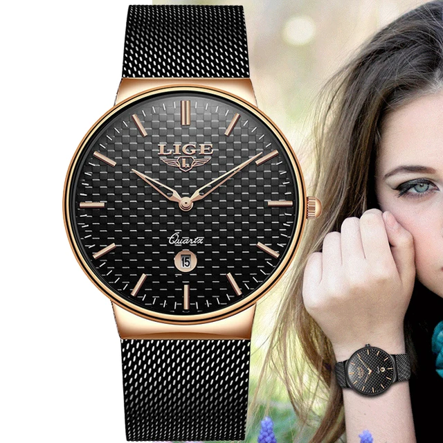 LIGE Luxury Women's Watches Mesh Band Female Clock Quartz Wristwatch Fashion Ladies Wrist Watch reloj mujer relogio feminino
LIGE Luxury Women's Watches Mesh Band Female Clock Quartz Wristwatch Fashion Ladies Wrist Watch reloj mujer relogio feminino